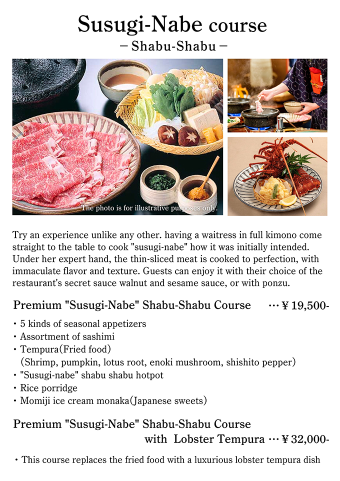 Susugi-Nabe course -Shabu-Shabu-
